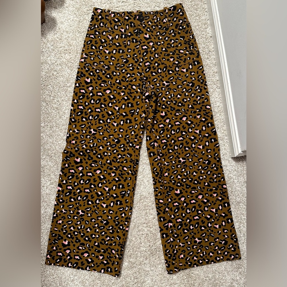 Maeve by Anthropologie Leopard Print Colette Pant 26